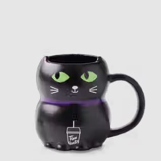 20oz Figural Mug - Black Cat