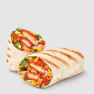 BBQ Chicken Loaded Wrap with Cheese