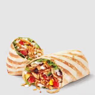 Cilantro Lime Veggie Loaded Wrap with Cheese