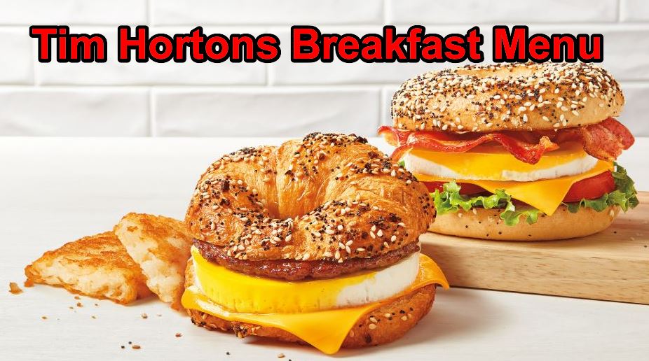 Tim Hortons Breakfast Menu